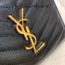 YSL  403723-01 原版皮聖羅蘭SLP 短款圓狀拉鏈錢夾