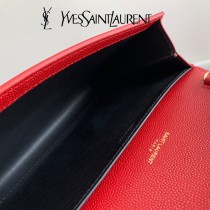 YSL 607788-01  原版皮聖羅蘭UOTOWN魚子醬迷妳信封包