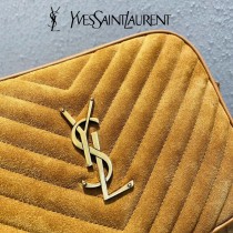 YSL 574494   原版皮聖羅蘭新款LOU麂皮磨砂相机包