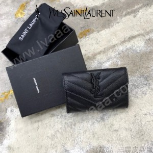 414404-03  YSL  原版皮聖羅蘭MONOGRAM短款錢包