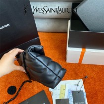 YSL 620333-03  原版皮聖羅蘭 LOULOUPUFFE迷妳號絎縫小羊皮包