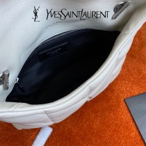 YSL 620333-02  原版皮聖羅蘭 LOULOUPUFFE迷妳號絎縫小羊皮包