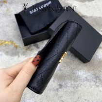414404-01  YSL  原版皮聖羅蘭MONOGRAM短款錢包