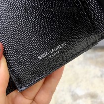 YSL 403943-02  原版皮聖羅蘭MONOGRAM三折短款錢包