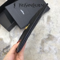 YSL 504922-01  原版皮聖羅蘭MONOGRAM魚子醬手拿包原版小牛皮