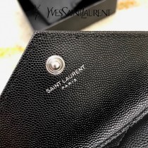 414404-02  YSL  原版皮聖羅蘭MONOGRAM短款錢包