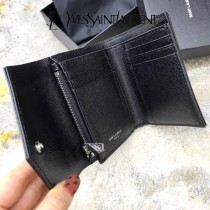 YSL 403943-02  原版皮聖羅蘭MONOGRAM三折短款錢包