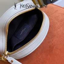 YSL  610436-03  原版皮聖羅蘭 新款可愛的圓形迷妳肩背斜挎包