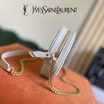 YSL  610436-03  原版皮聖羅蘭 新款可愛的圓形迷妳肩背斜挎包