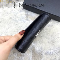 414404-02  YSL  原版皮聖羅蘭MONOGRAM短款錢包