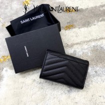 414404-01  YSL  原版皮聖羅蘭MONOGRAM短款錢包