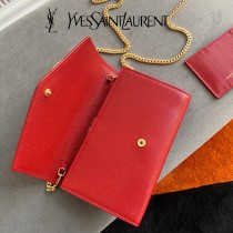 YSL 607788-01  原版皮聖羅蘭UOTOWN魚子醬迷妳信封包