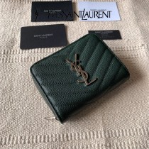 YSL  403723-03 原版皮聖羅蘭SLP 短款圓狀拉鏈錢夾