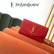 YSL 607788-01  原版皮聖羅蘭UOTOWN魚子醬迷妳信封包