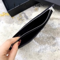 YSL 504922-02  原版皮聖羅蘭MONOGRAM魚子醬手拿包原版小牛皮