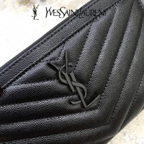 YSL 504922-03  原版皮聖羅蘭MONOGRAM魚子醬手拿包原版小牛皮