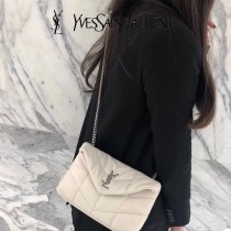 YSL 620333-02  原版皮聖羅蘭 LOULOUPUFFE迷妳號絎縫小羊皮包