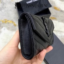 414404-03  YSL  原版皮聖羅蘭MONOGRAM短款錢包