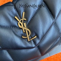 YSL 620333-04  原版皮聖羅蘭 LOULOUPUFFE迷妳號絎縫小羊皮包