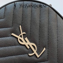 YSL  610436-02  原版皮聖羅蘭 新款可愛的圓形迷妳肩背斜挎包