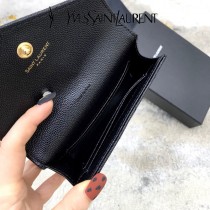 414404-01  YSL  原版皮聖羅蘭MONOGRAM短款錢包