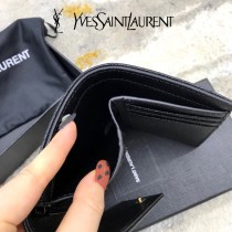 YSL 403943-01  原版皮聖羅蘭MONOGRAM三折短款錢包