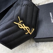 YSL 403943-01  原版皮聖羅蘭MONOGRAM三折短款錢包