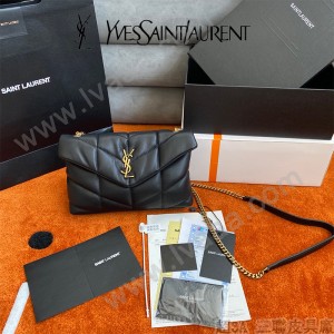 YSL 620333-04  原版皮聖羅蘭 LOULOUPUFFE迷妳號絎縫小羊皮包