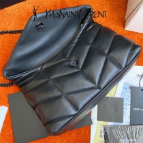 YSL 620333-03  原版皮聖羅蘭 LOULOUPUFFE迷妳號絎縫小羊皮包