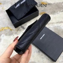 414404-03  YSL  原版皮聖羅蘭MONOGRAM短款錢包