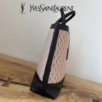 YSL 619757   原版皮聖羅蘭新款 ️SHOPPING TAG 黑色滿天星 SHOPPING Tote Bag購物袋