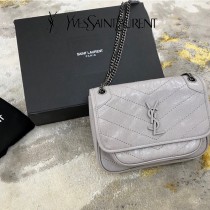 YSL 533037-09  原版皮聖羅蘭NIKI 小號郵差包