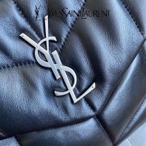 YSL 577475-04  原版皮聖羅蘭LOULOUPUFFER小号绗缝平面小羊皮包