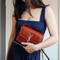 YSL 634306-02  原版皮聖羅蘭 SolferionBox小號郵差包