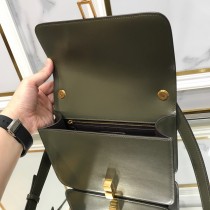 YSL 585060-03  原版皮聖羅蘭 CARRE SATCHEL 文藝且性冷淡的經典box包型