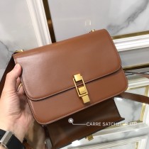 YSL 585060-02  原版皮聖羅蘭 CARRE SATCHEL 文藝且性冷淡的經典box包型