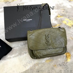 YSL 533037-07  原版皮聖羅蘭NIKI 小號郵差包