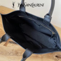 YSL 619757   原版皮聖羅蘭新款 ️SHOPPING TAG 黑色滿天星 SHOPPING Tote Bag購物袋