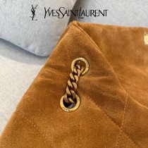 YSL 577476-02  原版皮聖羅蘭新款LouLou PUFFER麂皮肩背斜背包