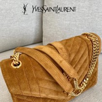 YSL 600185-01   原版皮聖羅蘭新款envelope 麂皮斜背肩背包