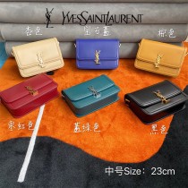 YSL 634305-01  原版皮聖羅蘭 SolferionBox中號郵差包