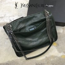YSL 498894-02  原版皮聖羅蘭NIKI 中號郵差包