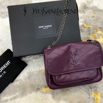 YSL 533037-04  原版皮聖羅蘭NIKI 小號郵差包