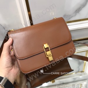 YSL 585060-02  原版皮聖羅蘭 CARRE SATCHEL 文藝且性冷淡的經典box包型