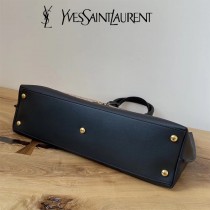 YSL 619757   原版皮聖羅蘭新款 ️SHOPPING TAG 黑色滿天星 SHOPPING Tote Bag購物袋