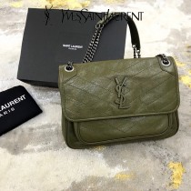 YSL 498894-03  原版皮聖羅蘭NIKI 中號郵差包