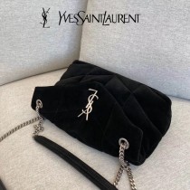 YSL 577475-002  原版皮聖羅蘭新款LouLou PUFFER麂皮小號肩背斜背包