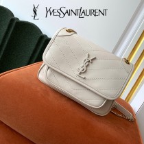 YSL 498892-02  原版皮聖羅蘭新款Niki小號郵差包