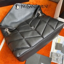 YSL 577476-004  原版皮聖羅蘭LOULOUPUFFER大號絎縫平面小羊皮包