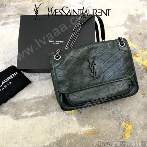 YSL 498894-02  原版皮聖羅蘭NIKI 中號郵差包